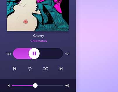 Daily UI 007 - 009: settings & 404 pages, music player