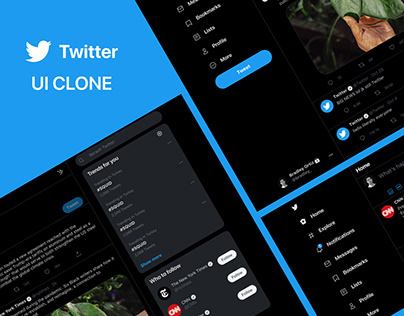 Twitter UI Clone Design