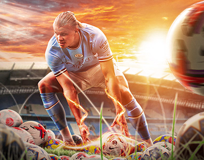 Project thumbnail - Erling Haaland | Man city poster | Football posters