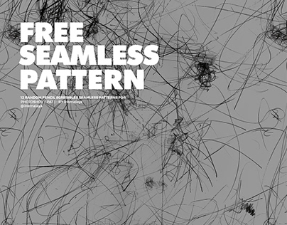 12 Pencil Scribbles Seamless Patterns
