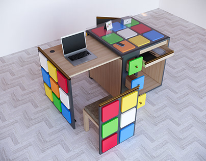 Rubik's Cube Concept Smart Furniture Design