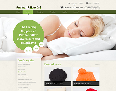 Pillow Web Template Design