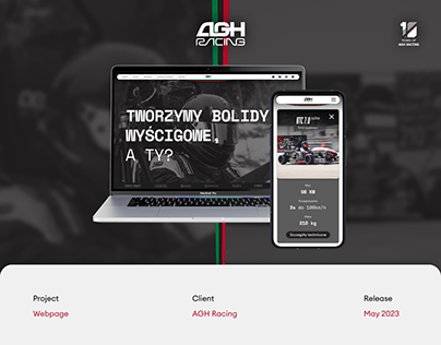 Racing Team website redesign