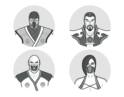 Mortal Kombat Icon Designs
