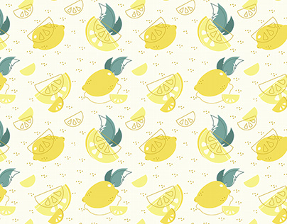 Lemon Vector Pattern