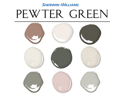 Sherwin Williams Pewter Green Home Color Scheme