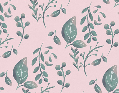 Watercolor floral pattern for product design