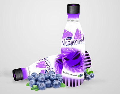 Packaging - Collab DANONE X VAMPS (Yaourt à boire)