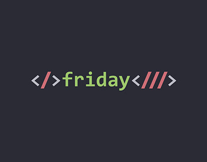 Friday the 13th. Logo for Front End tutorial project