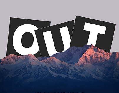 ARTD 151, Intro to Graphic Design Final Project: "Out"