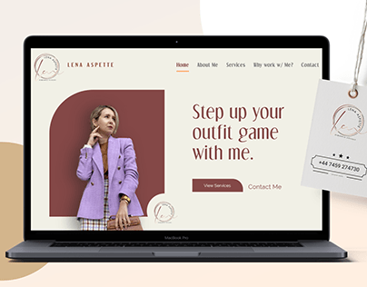 Website Design for Lena Aspette - Personal Stylist