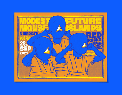 Modest Mouse/Future Islands Concert Poster