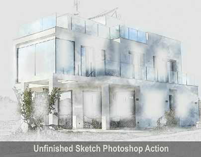 Amazing Unfinished Sketch Photoshop Action