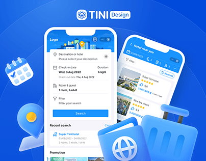 Tini App - Hotel Booking Template