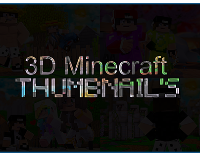 3D Minecraft Thumbnail's
