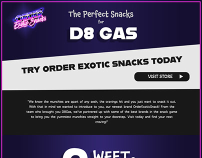 Email Design | Order Exotic Snacks