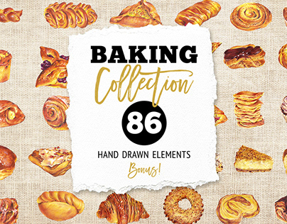 Hand Drawn Baking Collection