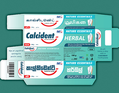 Toothpaste Package Design / Calcident Toothpaste