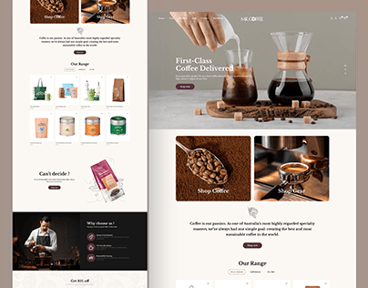 Landing page | Coffee house
