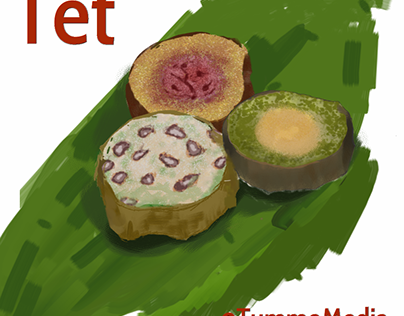 Banh Tet is clasical cake of Vietnamese