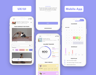 UX/UI Design Healthy Journal Mobile App