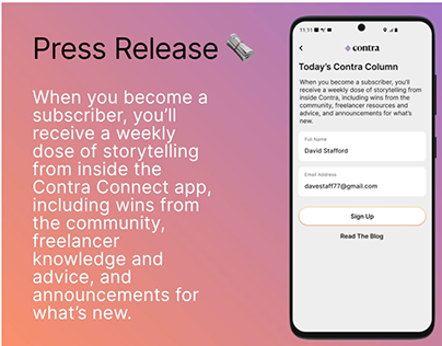 Project thumbnail - Contra Connect App (Human-Centered Design)