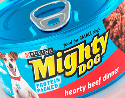 Mighty Dog Cans & Pouches - 3D Renders