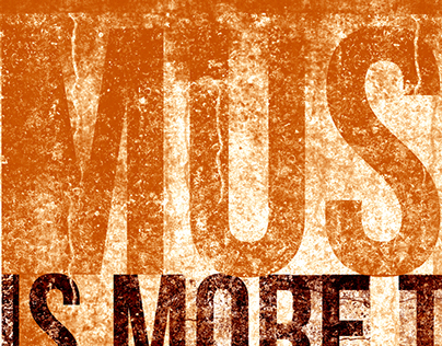 Bebas Neue Font Grungy Typography Poster for Music!