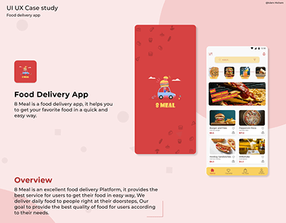 UI UX case study - Food delivery app