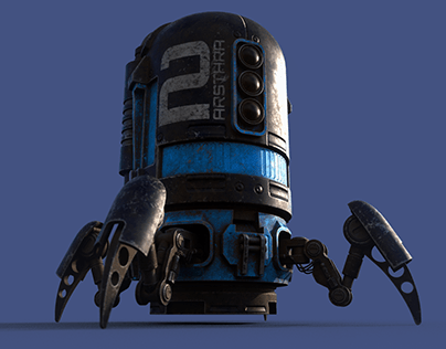 Project thumbnail - Spiderbot (Texturing Study)