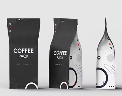 Coffee Bag Packet Mockups