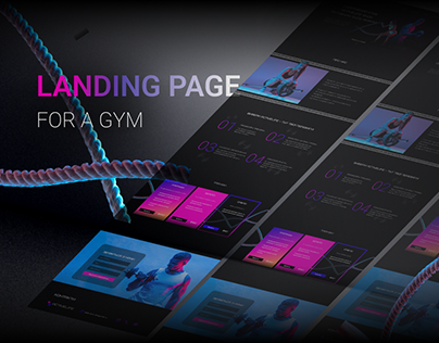 Landing Page for a gym