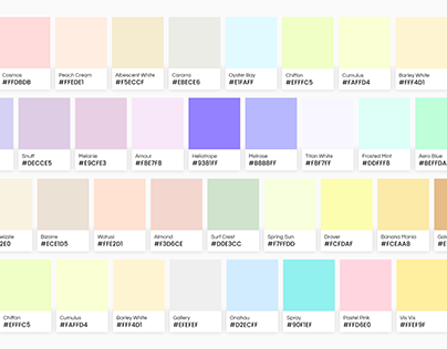 Top 10 trending pastel color palettes in 2021