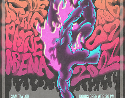 Psychedelic Inspired Rock Poster