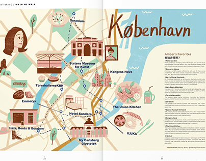 Copenhagen map illustration