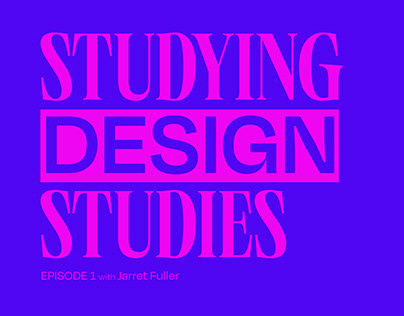 Studying Design Studies Ep. 1