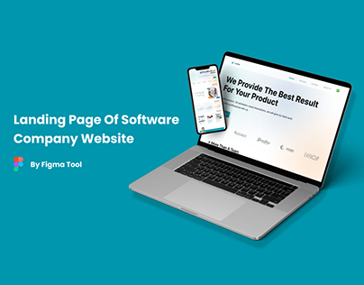 Landing page of software company website