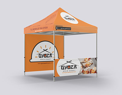 Gyoza - Tent & Social Media Post Design