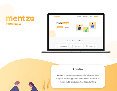 Mentzo - Find a mentor (UX Case Study)