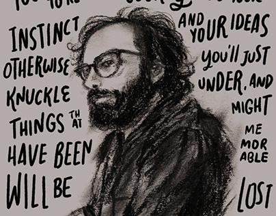 Drawing Francis Ford Coppola & his writing tips