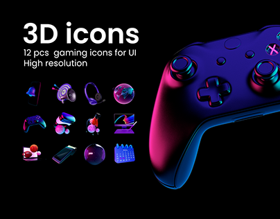 3D Gaming icons for UI