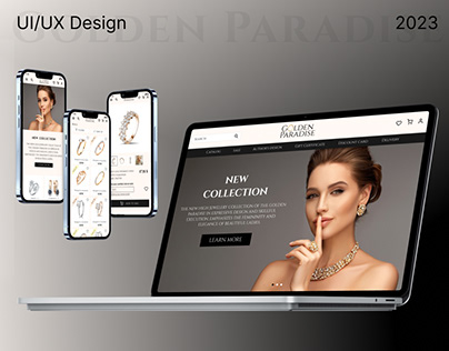 UI/UX Design. Jewelry brand online store.