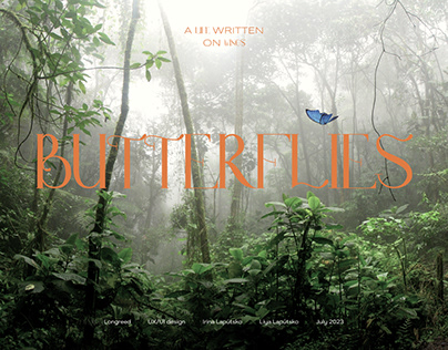 Longread about butterflies | educational design