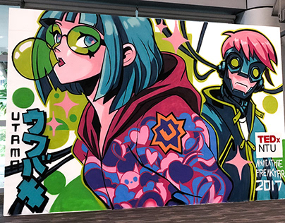 HD wallpaper anime girls street art modern graffiti  Wallpaper Flare