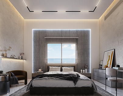 Simples interior of modern bedroom In Dubai