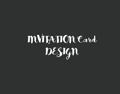 Invitaion Card Design - Print Media