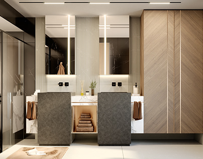 Itani Apartment - Master Bathroom Design