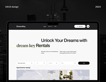 DreamKey Rentals Website - UX/UI Case Study