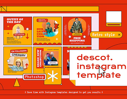 Descot Retro Instagram Template