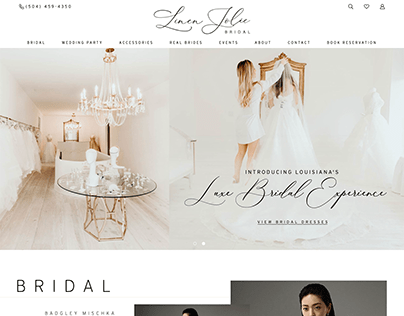 Linen Jolie Bridal Website
